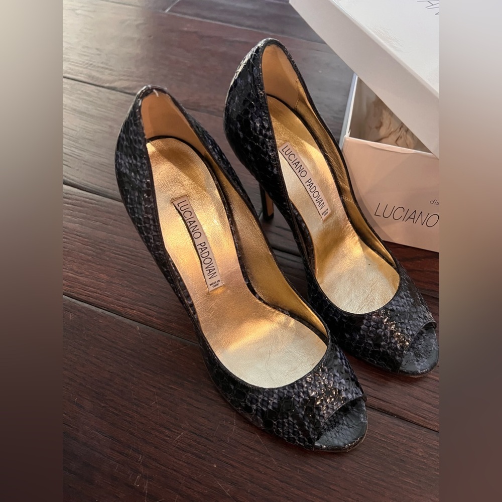 Luciano padovan open toe pumps - Picture 9 of 11